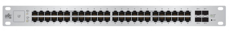 Ubiquiti Networks US-48-500W gemanaged Gigabit Ethernet (10/100/1000) Energie Über Ethernet (PoE) Unterstützung 1U Silber Netzwerk-Switch