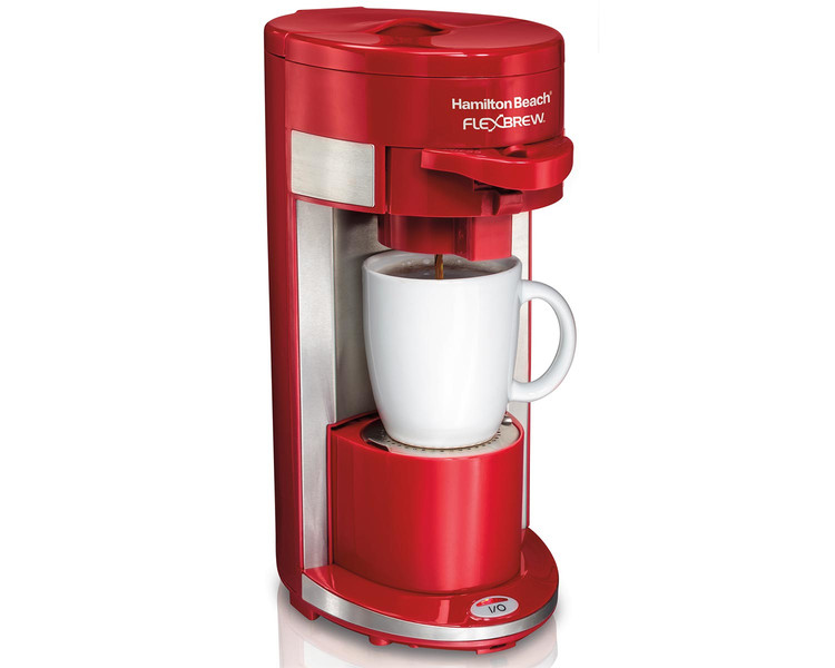 Hamilton Beach FlexBrew Espresso machine Red,Stainless steel