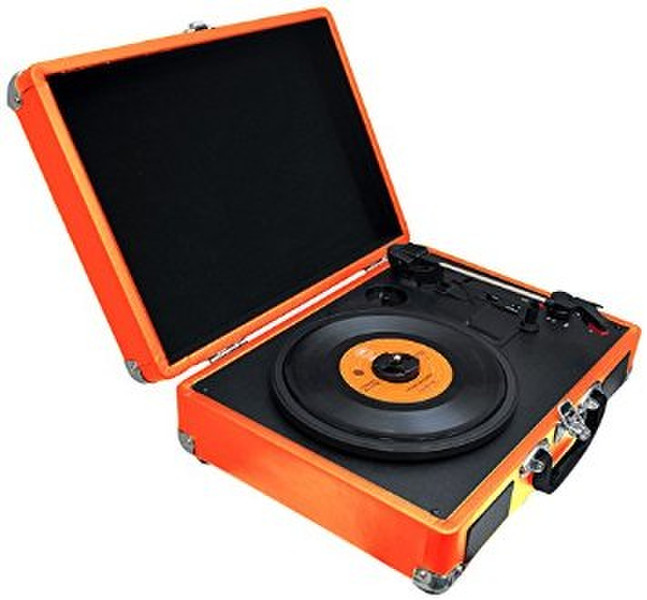Pyle PVTTBT6OR Belt-drive audio turntable Orange audio turntable