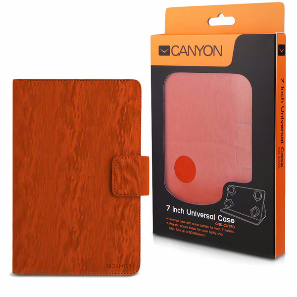 Canyon CNS-CUT7O 7Zoll Ruckfall Orange Tablet-Schutzhülle