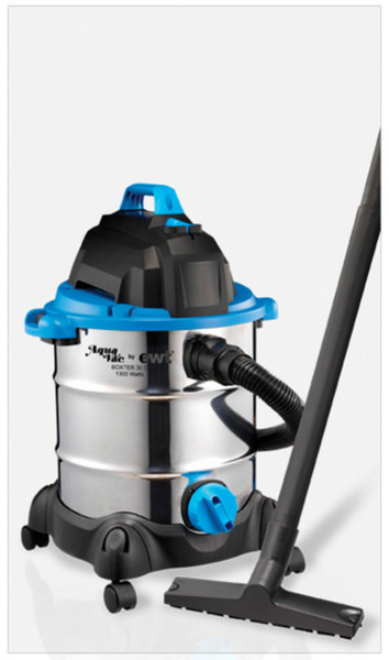 AquaVac Boxter 30 S Drum vacuum cleaner 30L 1400W Black,Blue,Stainless steel