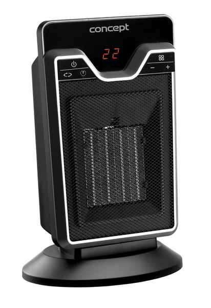 Concept VT-8010 Floor 2000W Black Fan electric space heater