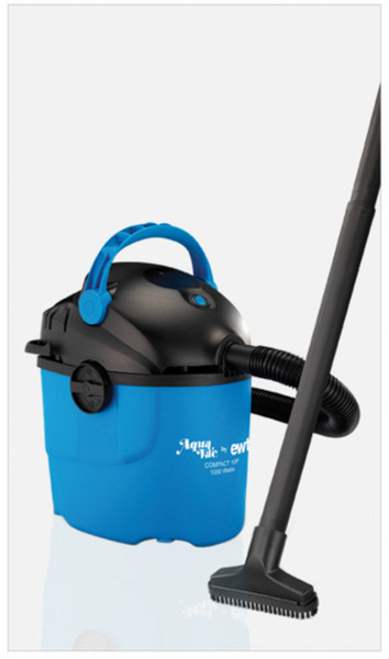 AquaVac COMPACT 10 P Drum vacuum cleaner 10L 1000W Black,Blue
