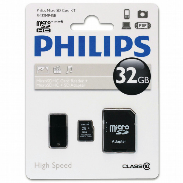 Philips Карты памяти Micro SD FM64MR45B/97