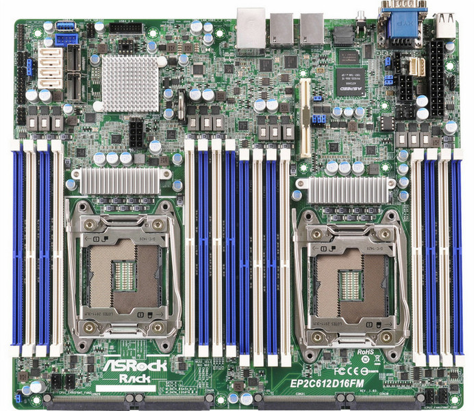 Asrock EP2C612D16FM Intel C612 Socket R (LGA 2011) SSI CEB материнская плата для сервера/рабочей станции