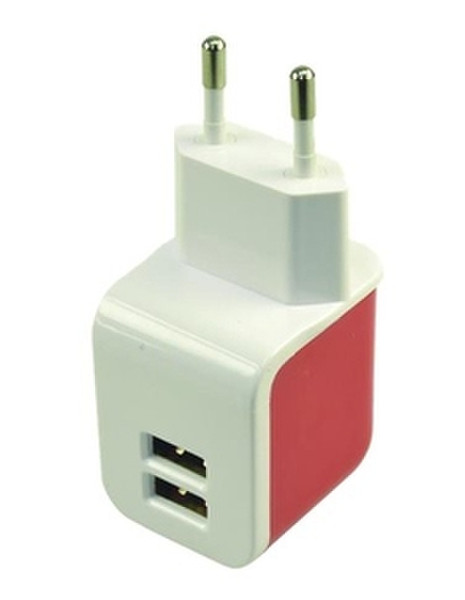 2-Power EUP0008R Тип C (Europlug) Красный, Белый адаптер сетевой вилки