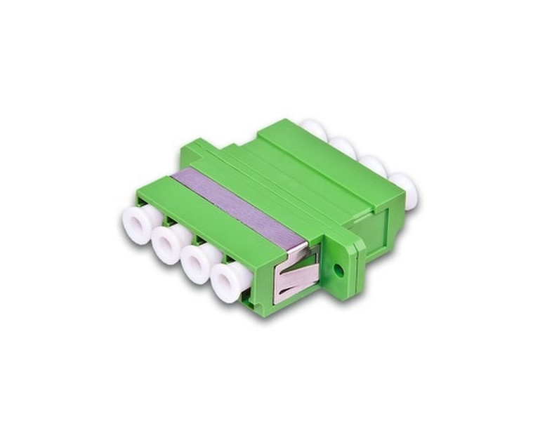 Triotronik Lightwin LWL Kupplung Quad LC-LC (4-fach), Singlemode, APC Schliff, plastik, grDCn, LC 1шт Зеленый волоконно-оптический адаптер