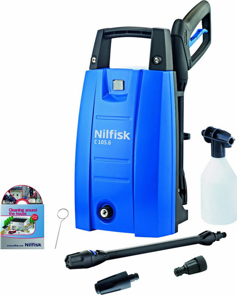 Nilfisk C105.6-5A Компактный Электрический 440, 310л/ч 1400Вт Черный, Синий pressure washer