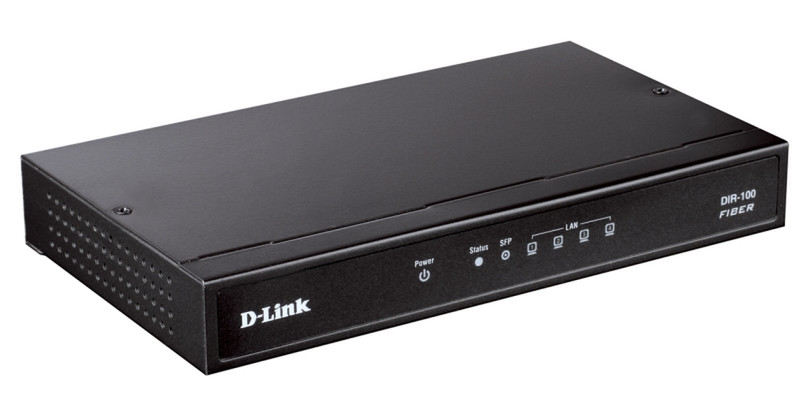 D-Link DIR-100/FE/E1A DSL Eingebauter Ethernet-Anschluss Schwarz Router