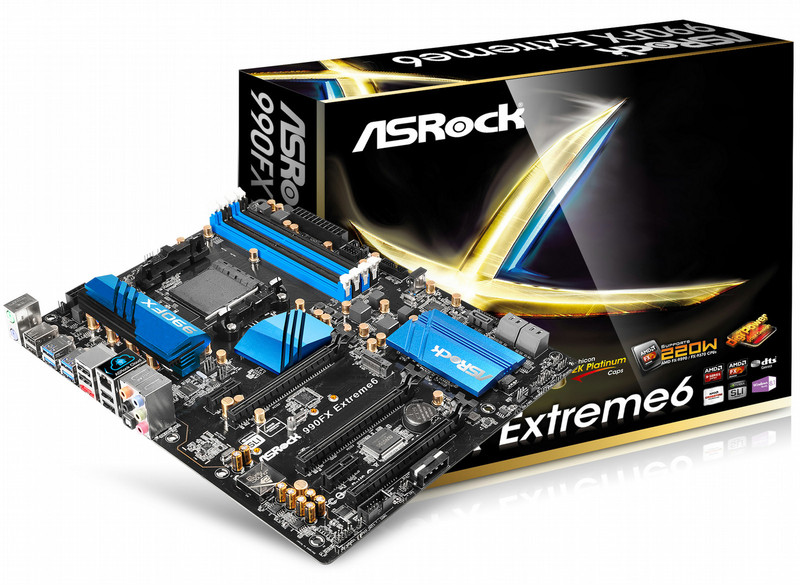 Asrock 990FX Extreme6 AMD 990FX Socket AM3+ ATX Motherboard