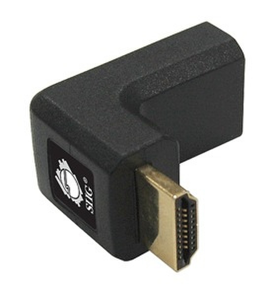 Sigma HDMI Right Angle Adapter HDMI M HDMI F Черный кабельный разъем/переходник