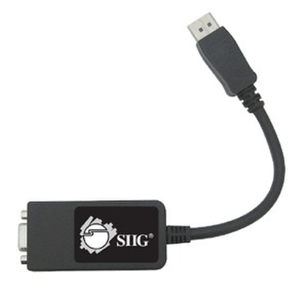 Sigma Adapter Cable 20-Pin DisplayPort VGA Schwarz Kabelschnittstellen-/adapter