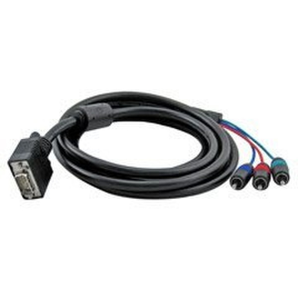 Gefen CAB-VGA-2-CMP10 3m VGA (D-Sub) RCA Black video cable adapter