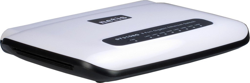 Inter-Tech ST3108G Управляемый Gigabit Ethernet (10/100/1000) Черный, Белый