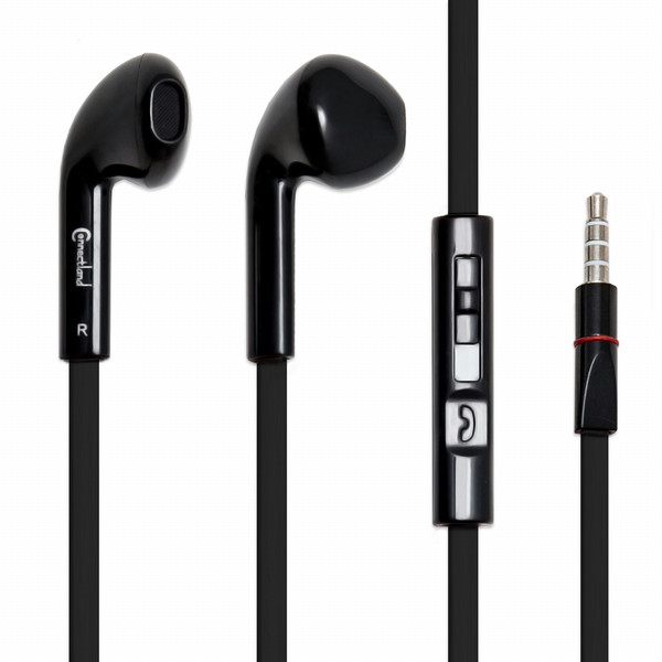 Connectland CL-AUD63099 Binaural In-ear Black mobile headset
