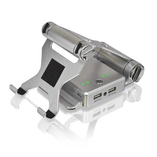 Bracketron Powerflex Universal Active holder Silber