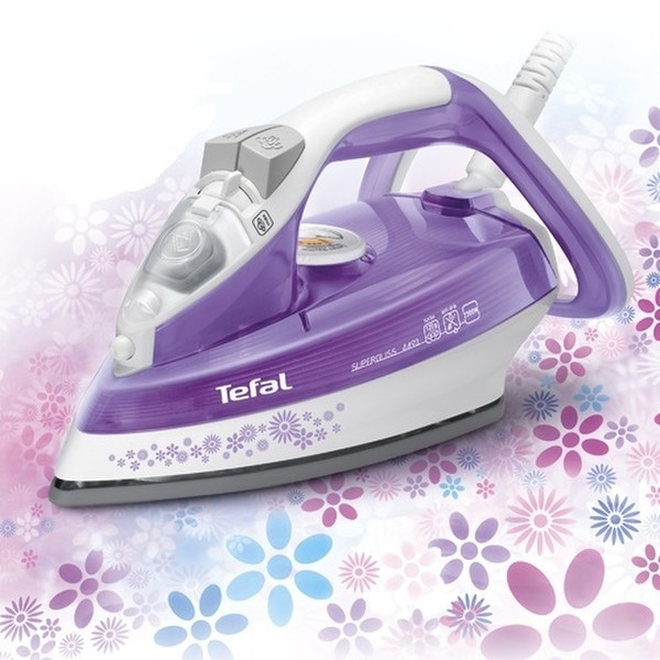 Tefal FV4492 Dampfbügeleisen Ultragliss soleplate 2300W Violett, Weiß Bügeleisen