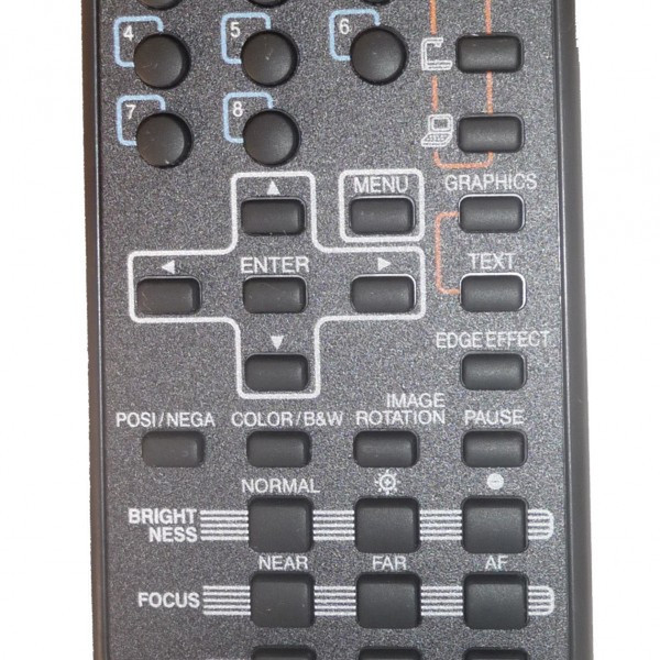 Elmo RC-VHNA Press buttons Black remote control