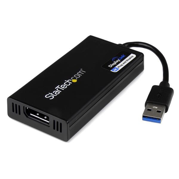 StarTech.com USB 3.0 auf Displayport Adapter - Externe Monitor Grafikkarte DisplayLink zertifiziert - Ultra HD 4k