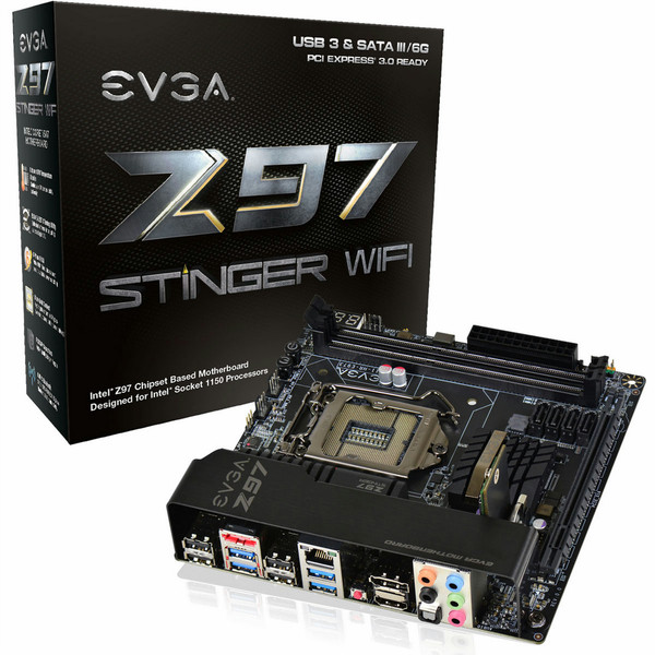 EVGA 111-HR-E973-KR Intel Z97 Socket H3 (LGA 1150) Mini ITX motherboard
