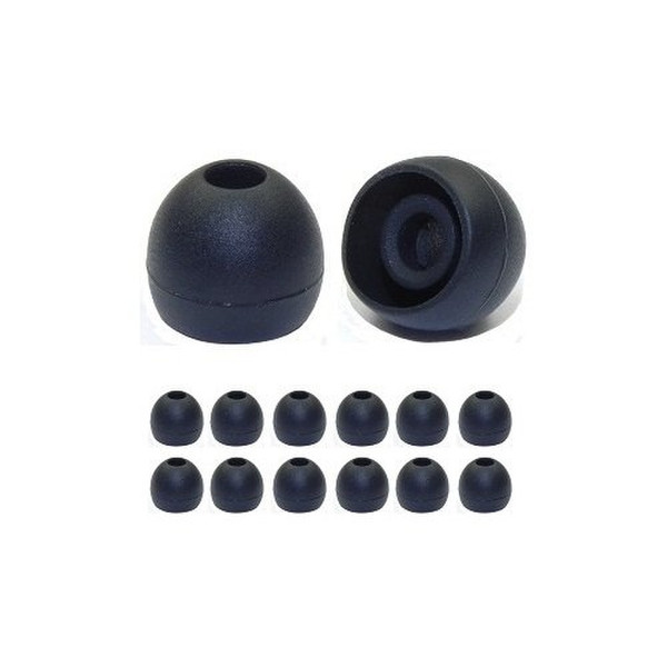 Earphones Plus 220-B-6BLK-6CLR-S Silicone Black,Transparent 24pc(s) headphone pillow