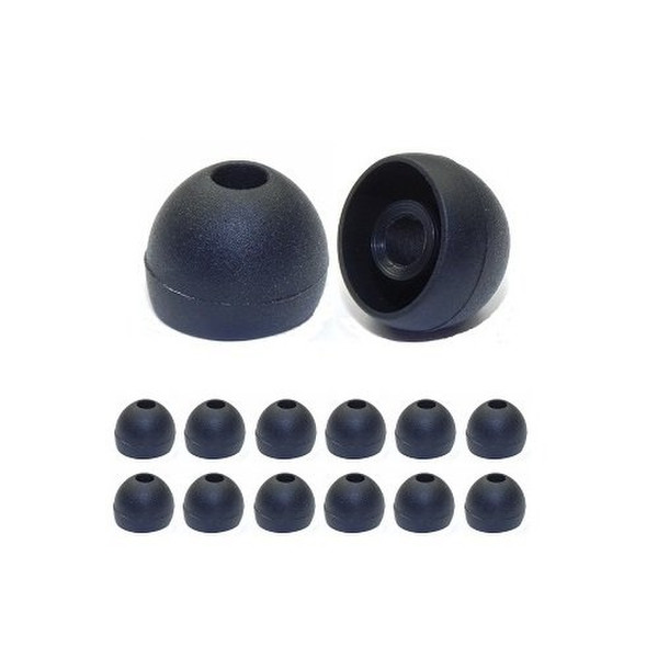 Earphones Plus 135-B-6BLK-6CLR-L Silicone Black,Transparent 24pc(s) headphone pillow
