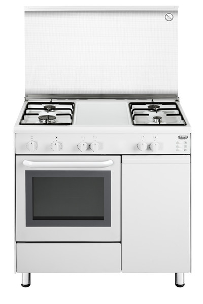 DeLonghi DGW 964 B Freestanding Gas hob White cooker