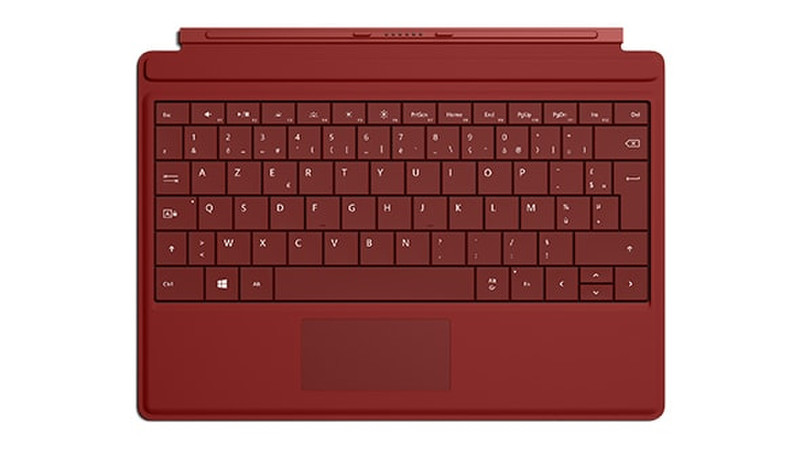 Microsoft Surface 3 Type Cover Microsoft Cover port AZERTY Бельгийский, Французский Красный