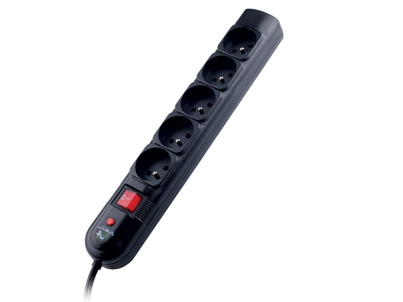 Tracer PowerGuard 5AC outlet(s) 5m Black surge protector