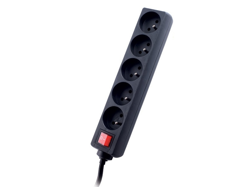 Tracer Power Patrol 5AC outlet(s) 1.8m Black surge protector