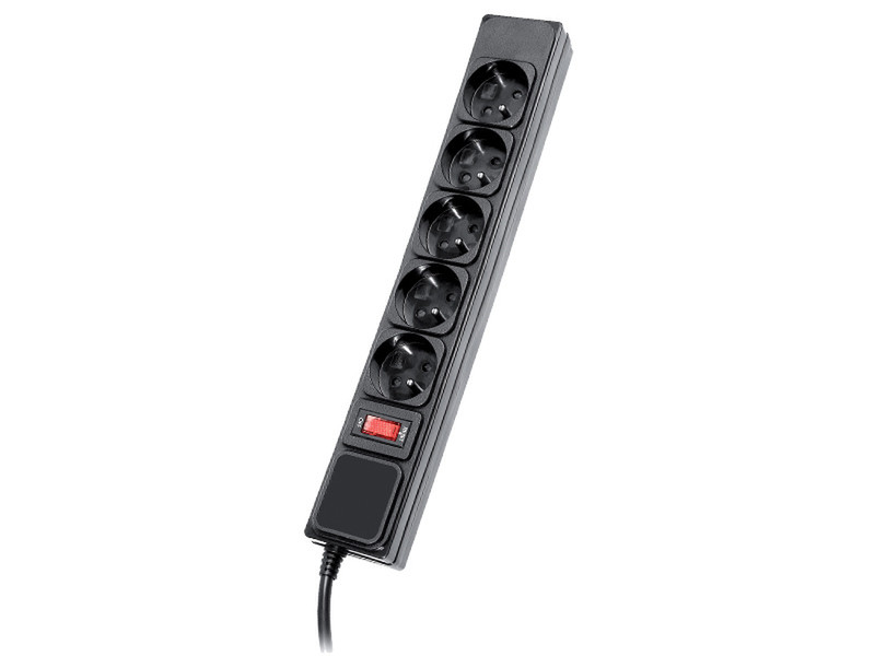 Tracer PowerWatch 5AC outlet(s) 1.5m Black surge protector