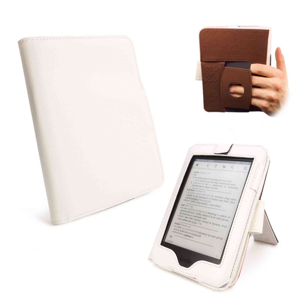 Tuff-Luv Embrace Plus 6Zoll Blatt Weiß E-Book-Reader-Schutzhülle