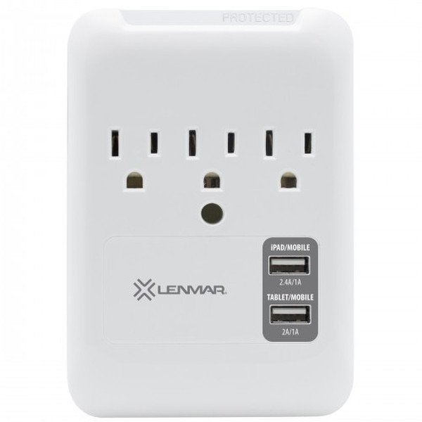 Lenmar WP3234 3AC outlet(s) 120V White surge protector