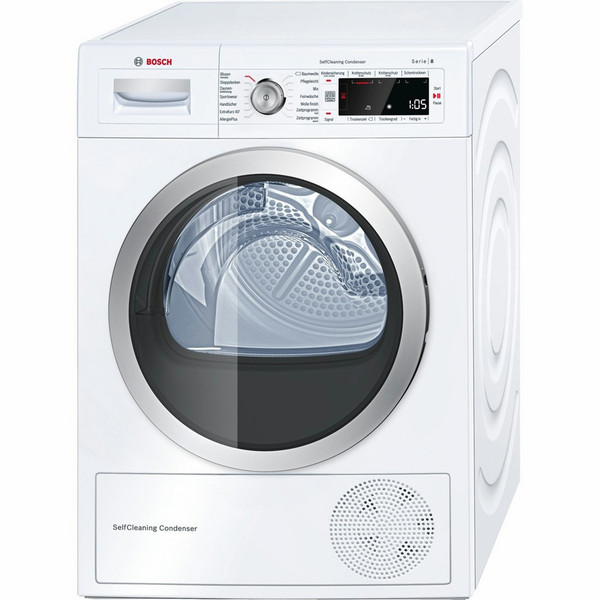 Bosch WTW87560 freestanding Front-load 8kg A++ White tumble dryer
