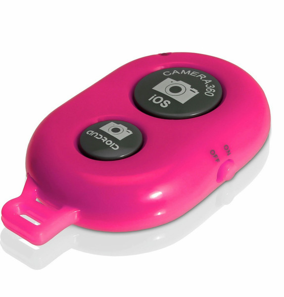 iGadgitz U3057 Bluetooth Drucktasten Pink Fernbedienung