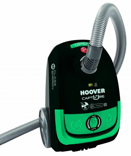 Hoover CP70_CP10 Цилиндрический пылесос 2.3л 700Вт B Черный, Зеленый пылесос