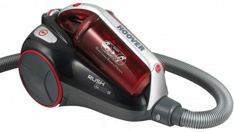 Hoover RU80_RU31 Цилиндрический пылесос 2л 700Вт A Черный, Красный