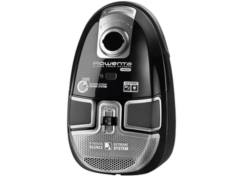 Rowenta Silence Force Extreme Compact Cylinder vacuum 3.5L 2200W A Black,Silver