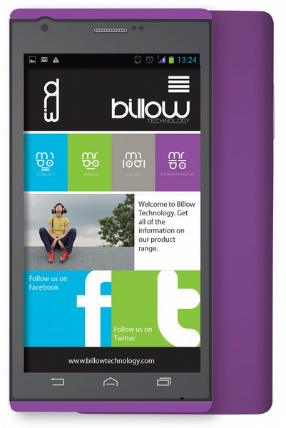 Billow S47QHD 8GB Schwarz, Violett