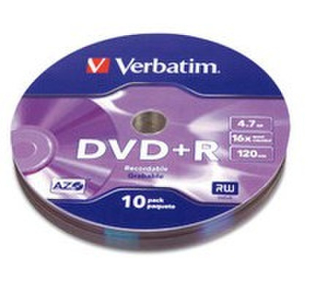 Verbatim AZO DVD+R 4.7GB DVD+R 10pc(s)