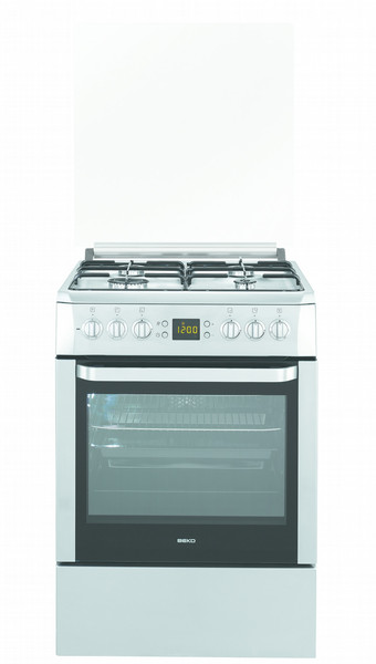 Beko CSE 62321 DX Freestanding Gas hob A White cooker