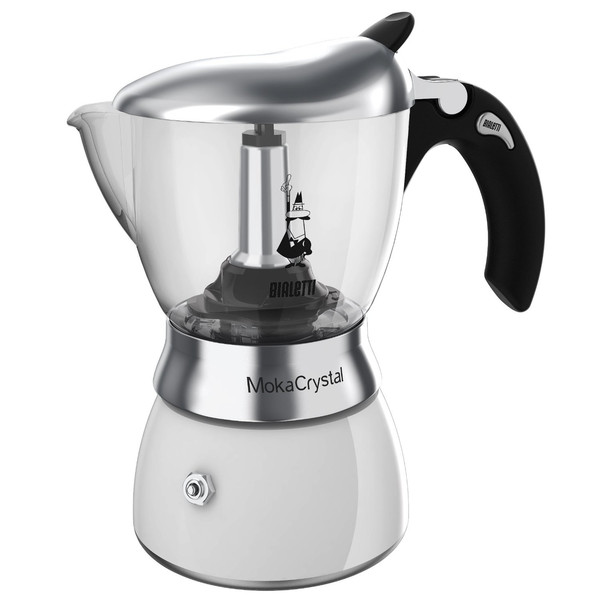 Bialetti Moka crystal Weiß