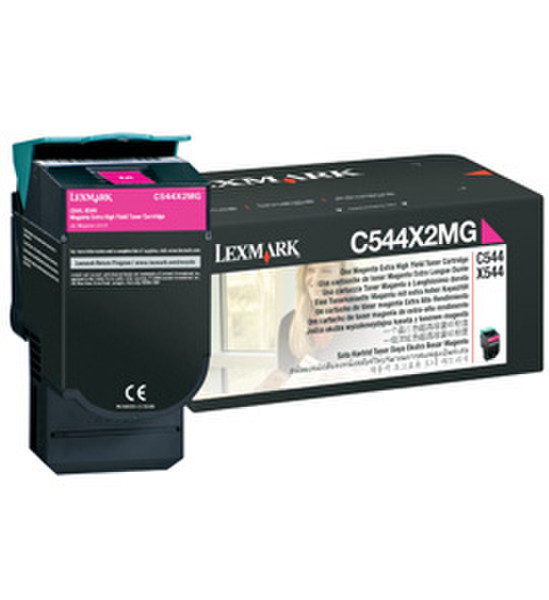 Lexmark C544X2MG Cartridge 4000pages magenta laser toner & cartridge