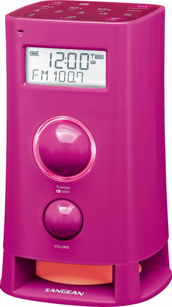 Sangean K-200 Uhr Digital Pink Radio