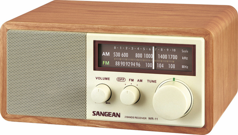 Sangean WR-11 Persönlich Analog Walnuss Radio