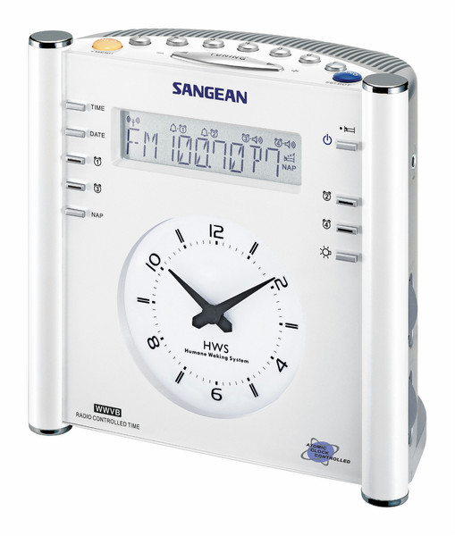 Sangean RCR-3 Clock Digital White