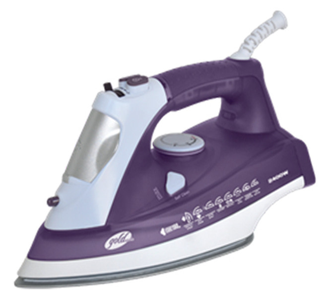 GoldMaster GSI-7602P Dry & Steam iron Ceramic soleplate 2400Вт Пурпурный