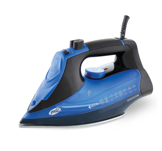 GoldMaster GSI-7600 Dry & Steam iron 2600W Blau Bügeleisen