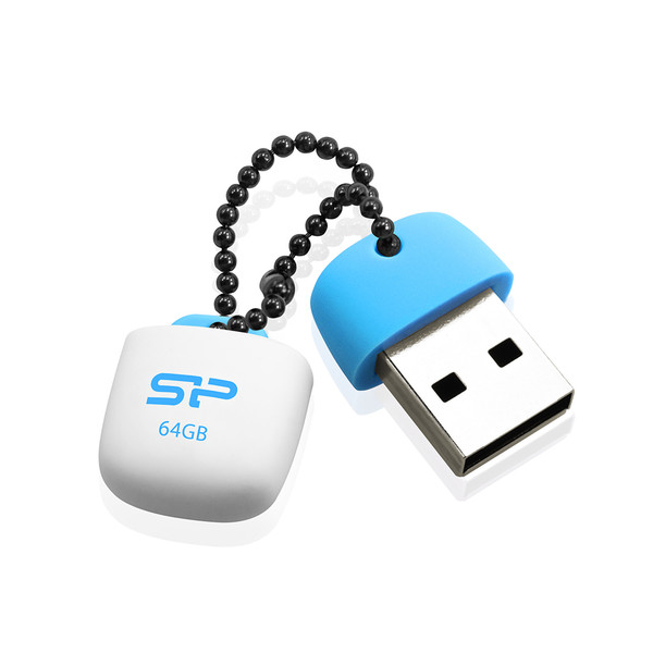 Silicon Power Touch T07 64ГБ USB 2.0 Синий USB флеш накопитель