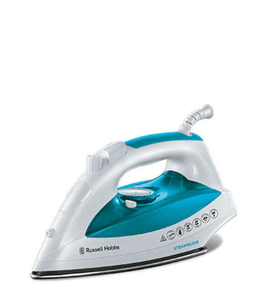 Russell Hobbs 21570 Dry & Steam iron Stainless Steel soleplate 2400W Turquoise,White iron